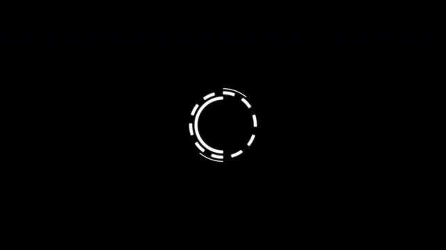 Circular Loading Spinner Rotation Animation with Alpha Channel 4K
