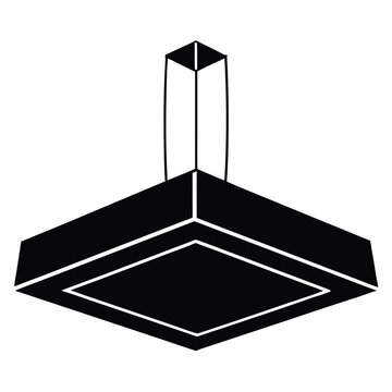 Suspended ceiling on a white background