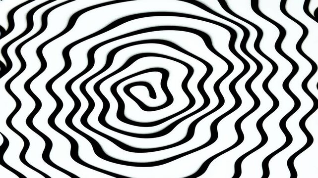 waviness endless hypnotic irregular spiral, commonly used for digital signage, VJ loops, and web design textures