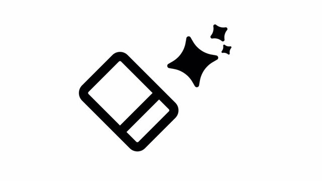 Ai generated erase animation. Ai generate erasing animated. alpha channel
