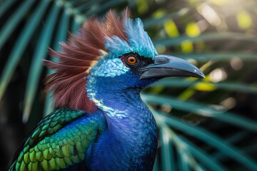 Obraz premium Beautiful wildlife photography of a rare bird high resolution picture