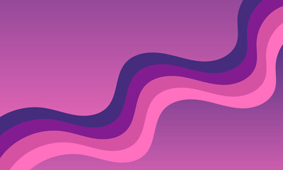 Abstract Purple and Pink Wavy Background with Retro Fluid Gradient Lines