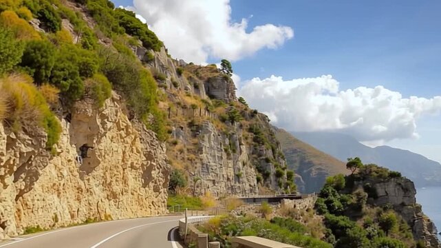 Amalfi Coast, Mediterranean Sea, Italy.