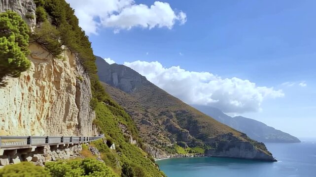 Amalfi Coast, Mediterranean Sea, Italy.