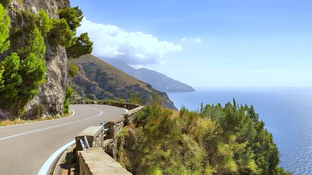Amalfi Coast, Mediterranean Sea, Italy.