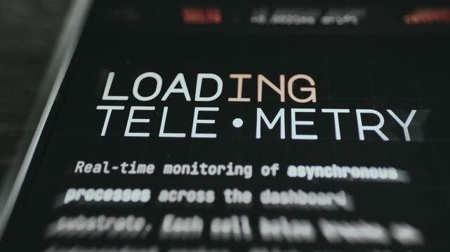 Loading Telemetry title with a descriptive subtitle