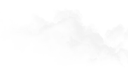 Cloud shapes drift across a transparent background on a clear day with soft details and gentle movement © Liubov