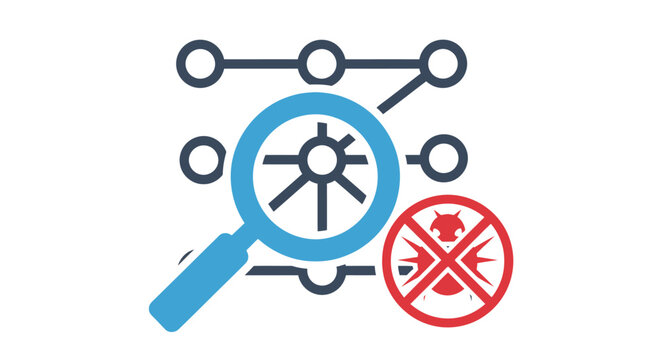 Malware Scan Virus Protection Icon.