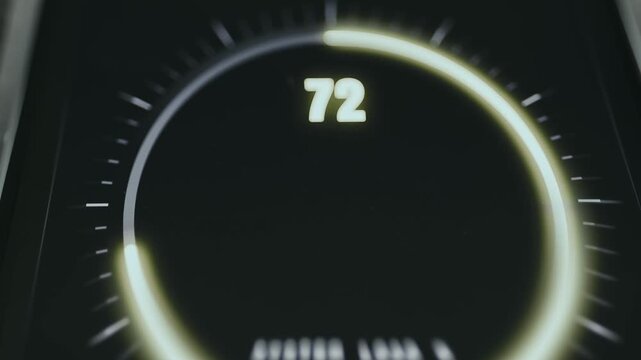 Dial indicating the current system load