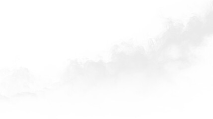 Clouds drift across a transparent background with soft shapes and shades creating a sense of movement in the air © Liubov