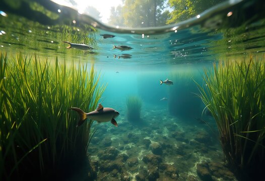 Wetland Habitat Conservation Flourishing Biome Protecting Vital Wildlife Sanctuary Healthy Ecosystem