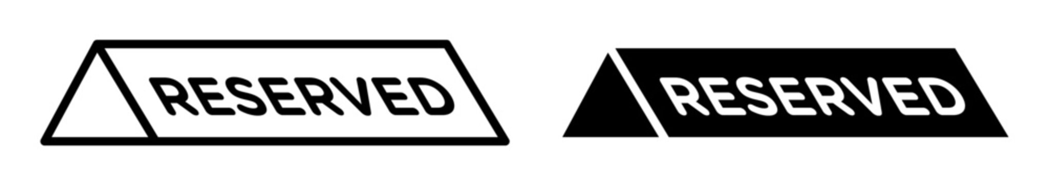 Reservation table icon, template for graphic or web design. vector illustration