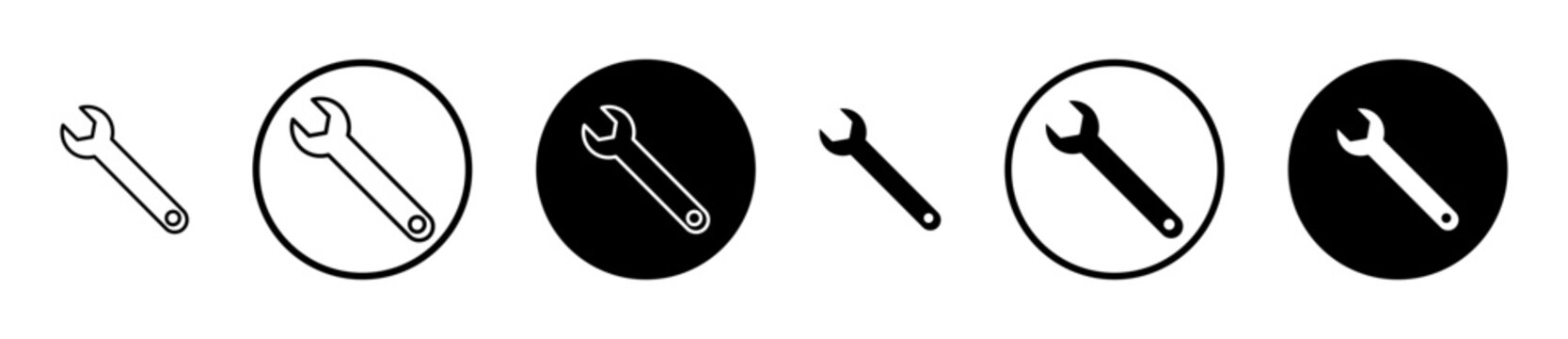 Wrench icon, template for graphic or web design. vector illustration