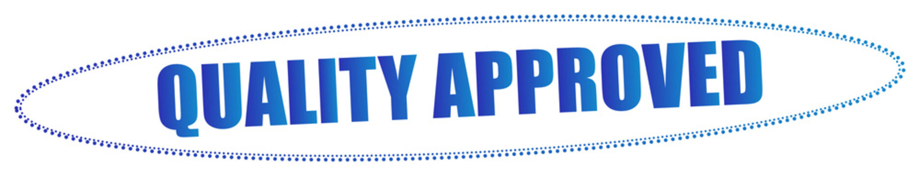 Quality approved stamp text isolated on transparent background