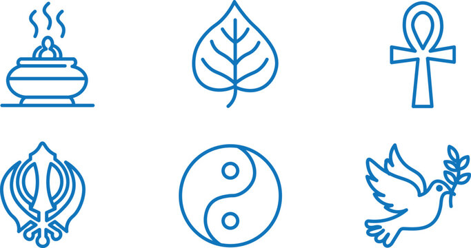 Modern Spiritual Symbol Icon Collection