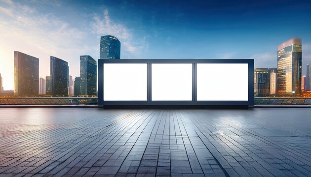 large outdoor led advertising screens in modern cities
