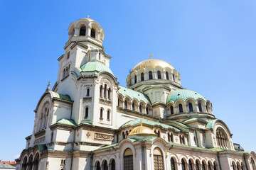 Fototapeta premium St. Alexander Nevsky Cathedral in Sofia, Bulgaria