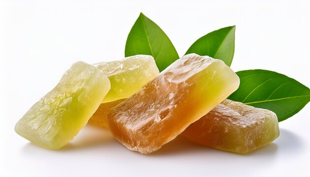 camphor gum isolated on white background