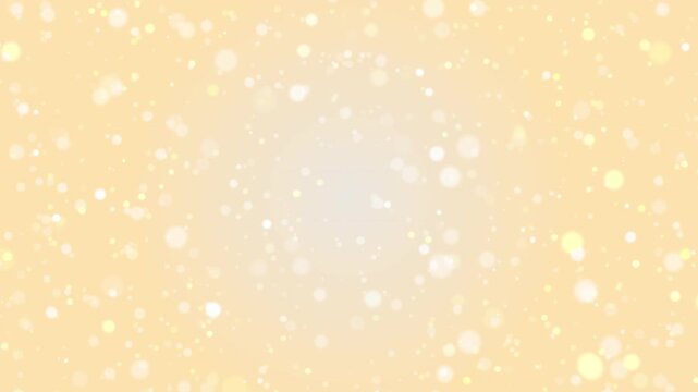 Luxrious elegant looking professional and royal themed light colored particles. Golden dust in motion. Champagne Sparkle Bokeh Background. Premium Ambient Motion velvet glow mist wave luxe bg.
