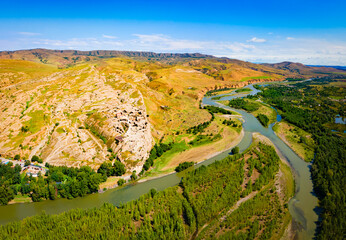 Uplistsikhe ancient rock town in Georgia © saiko3p