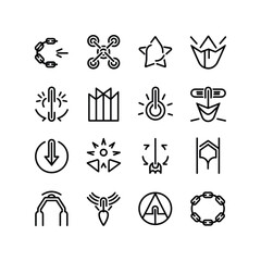 Fototapeta premium Abstract Symbol Icon Set