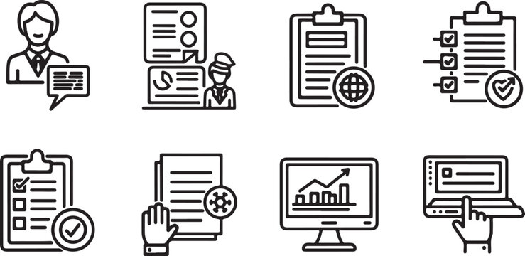 Business consultant holding stack of folders with documents Vector