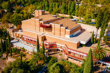 Fototapeta premium Manuel de Falla Museum aerial panoramic view, Granada