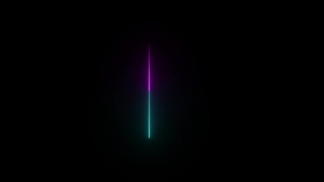 Halogen or led light lamps elements pack for night party or game design.blue and pink Colorful neon  glowing lines or borders collection isolated on dark.Color laser beam.