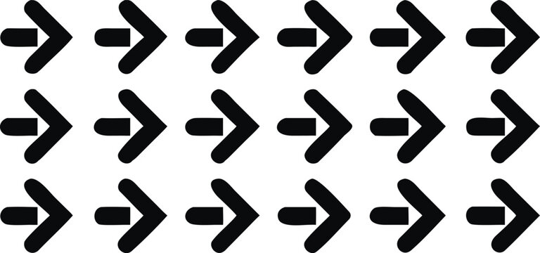 Black geometric zigzag pattern on white background