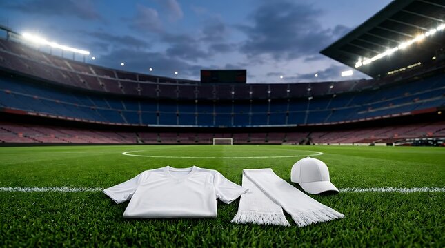 Baseball Uniform on Field at Stadium