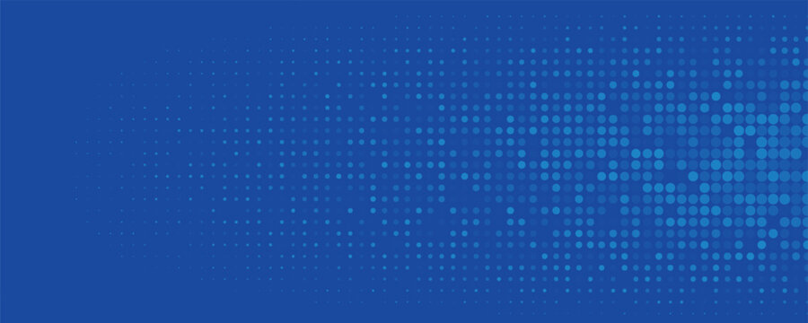 Blue Halftone Dot Background With Digital Dotted Pattern for Technology and Modern Design eps10