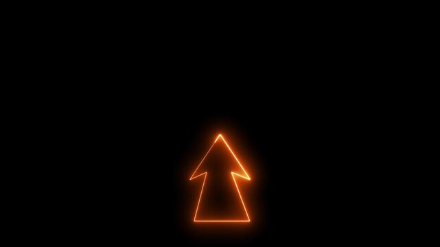 fire letter a arrow up road