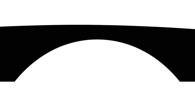 Black Arch Bridge Silhouette.