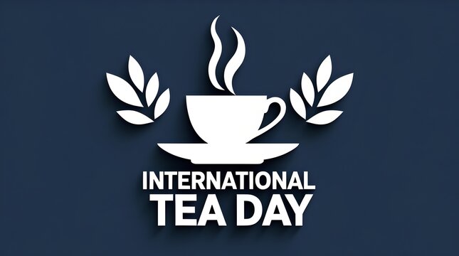 International tea day background celebrated