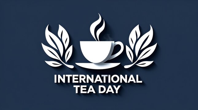 International tea day background celebrated