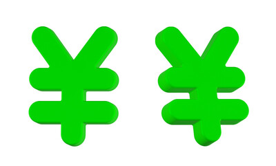 Obraz premium 3D rendering illustration of yen or yuan coin icon