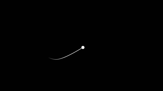 Abstract Ball Line Motion Background with Dynamic Flowing Curves, Futuristic Energy Waves, Smooth Minimal Animation Design, Modern Technology Style for Creative Visual Presentations and Advertising