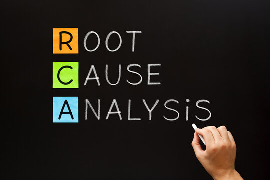 RCA - Root Cause Analysis Acronym Business Concept