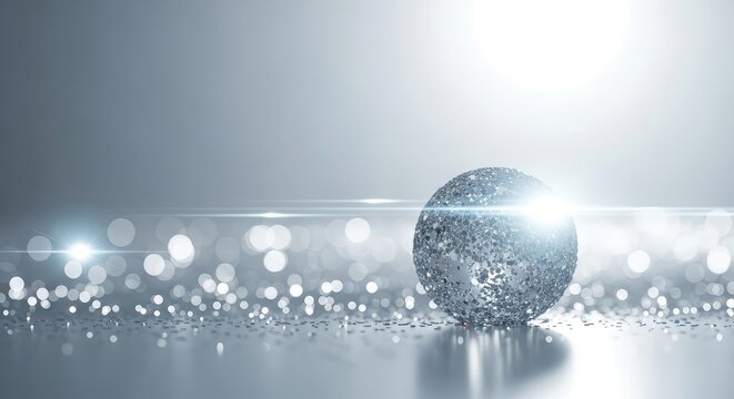 Elegante fondo abstracto con destellos plateados y blancos desenfocados, creando un efecto de brillo suave y festivo ideal para celebraciones, soft, fantasy, shimmer
