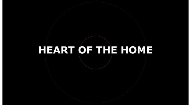 Heart of the home minimalist typography motion title animation