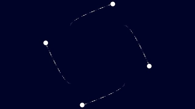 Elegant Ball Line Motion Background Featuring Smooth Circular Shapes, Futuristic Light Streaks, Minimal Abstract Design Elements, Ideal for Motion Graphics and Video Production Studio Projects