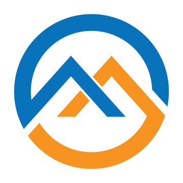 Letter m logo design brand