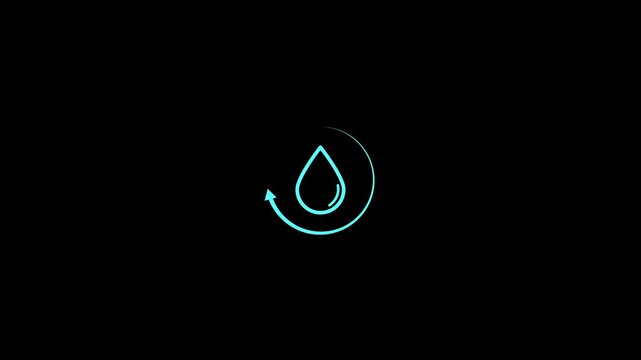 water purifier circle arrow animation.