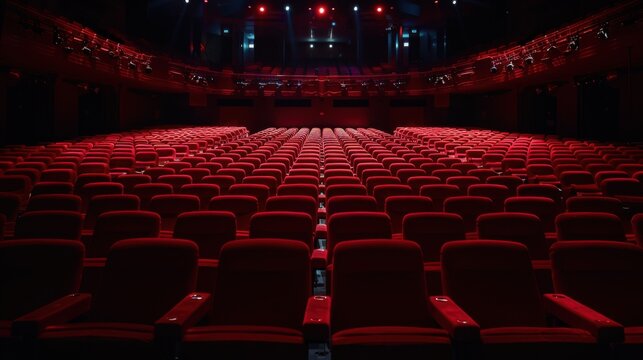 Empty theater image with red velvet seats Canon EOS R5