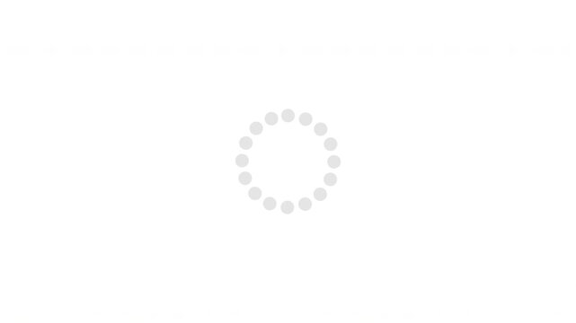 Dotted Circular Loading Spinner Animation with Alpha Channel