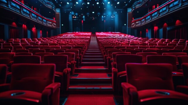 Empty theater image with red velvet seats Canon EOS R5