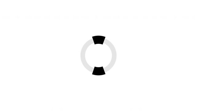 Two Segment Loading Spinner Animation with Alpha Channel
