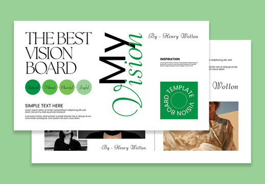 Minimal Vision Board Template