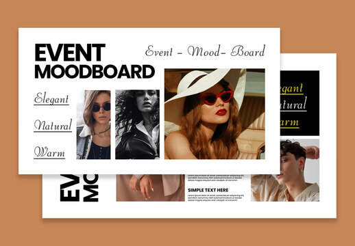Professional Event Mood Board Photo Collage