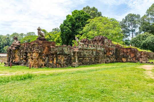 Sculpted Walls of the Terrace of the Leper King